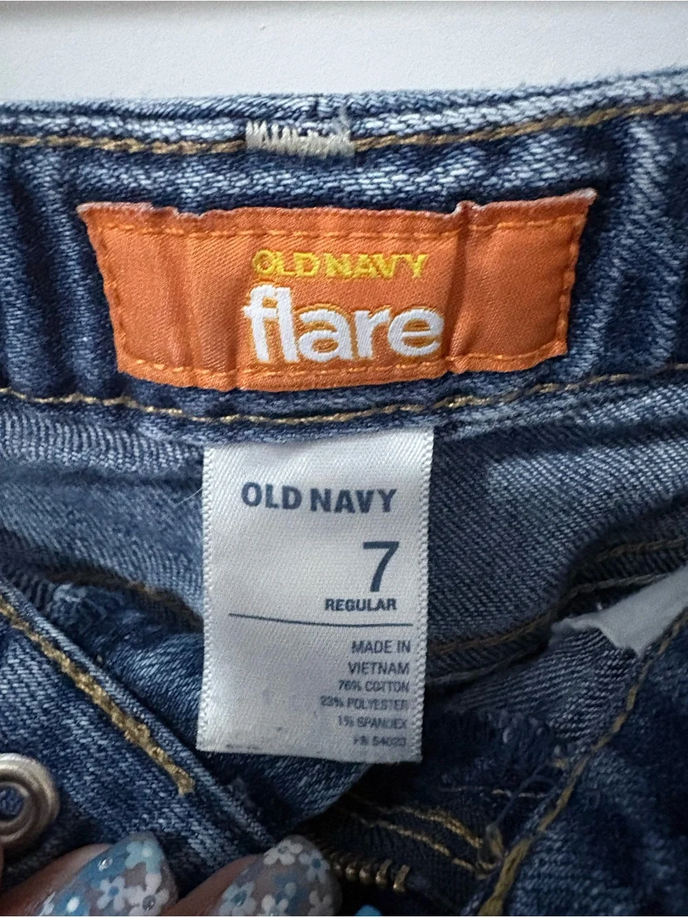 Old Navy Dark Blue Flare Jeans